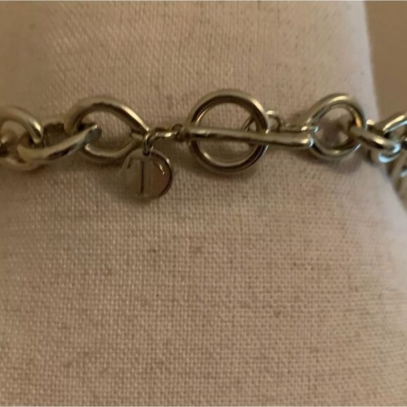 Signed T For Talbots Gold Tone & Reddish Orange Costume Jewelry Necklace - Picture 11 of 12